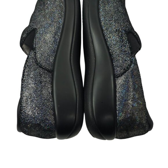 Alegria Clogs Womens EU 38 Black Metallic Sparkly Slip Resistant Slip On KEL-674 - Picture 14 of 16